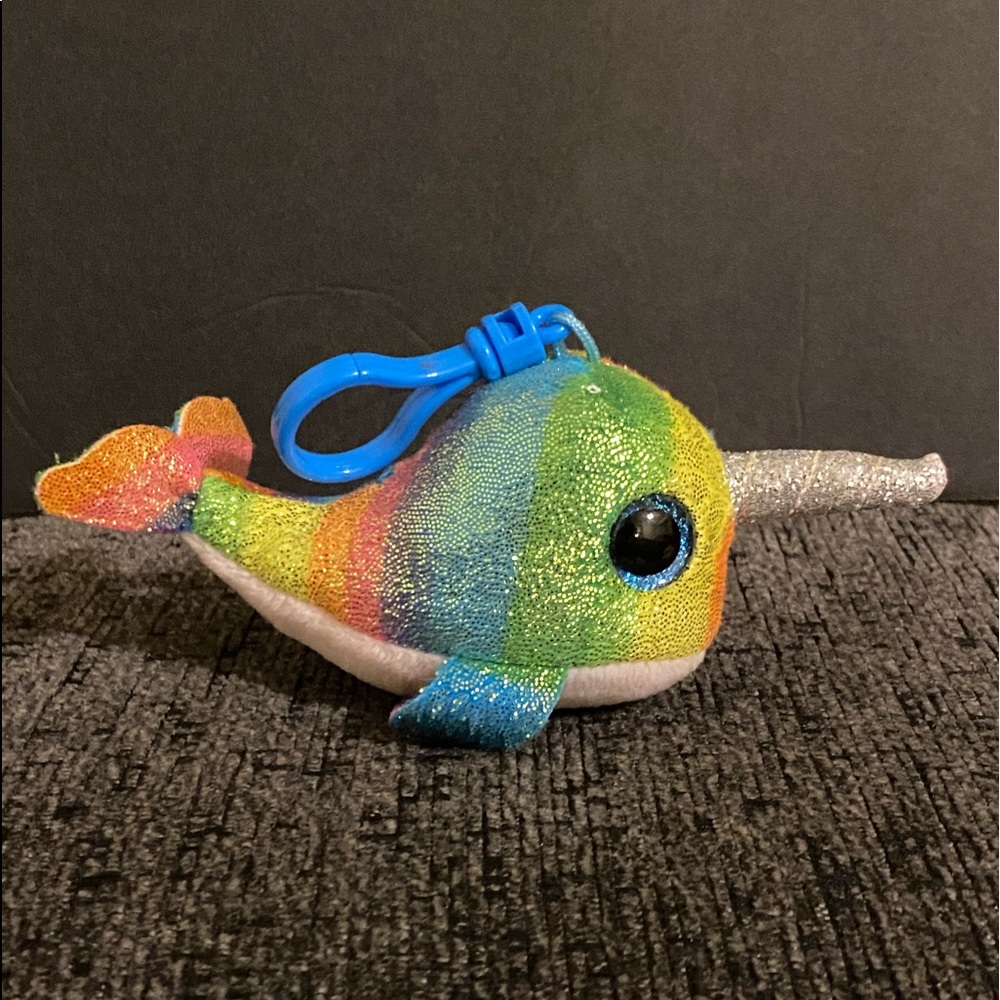 2018 Ty Beanie Boo NORI Rainbow Narwhal 9"